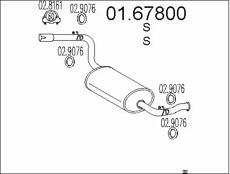 Rear Muffler (01.67800)