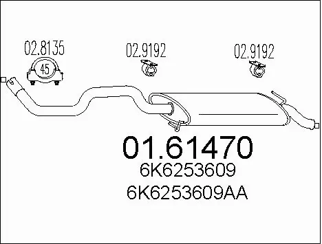 Rear Muffler (01.61470)