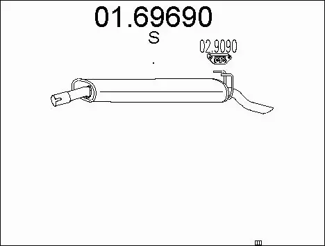 Rear Muffler (01.69690)
