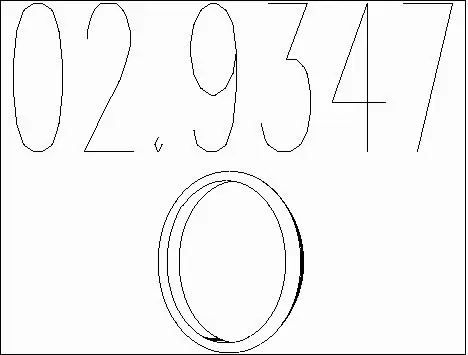 Gasket, exhaust pipe (02.9347)