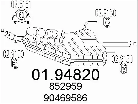 Rear Muffler (01.94820)