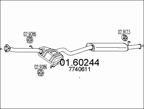 Rear Muffler (01.60244)