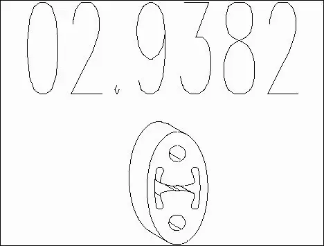 Rubber Buffer, muffler (02.9382)