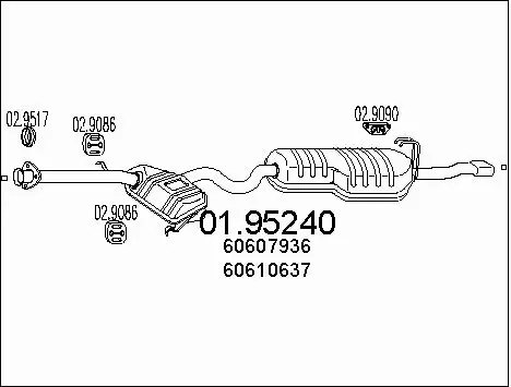 Rear Muffler (01.95240)