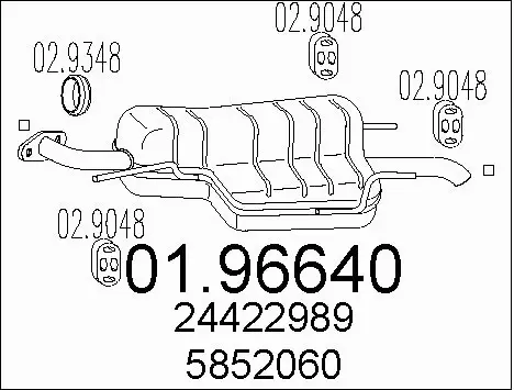 Rear Muffler (01.96640)