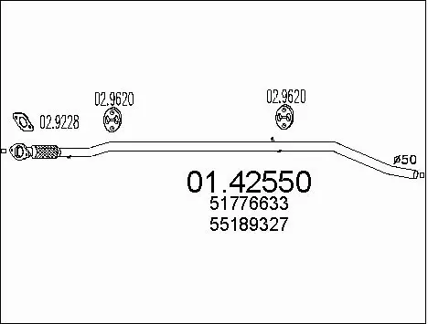 Exhaust Pipe (01.42550)