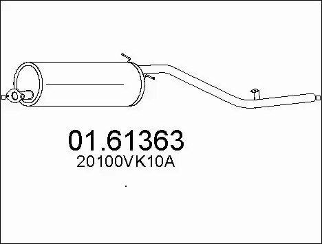Rear Muffler (01.61363)