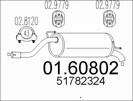 Rear Muffler (01.60802)