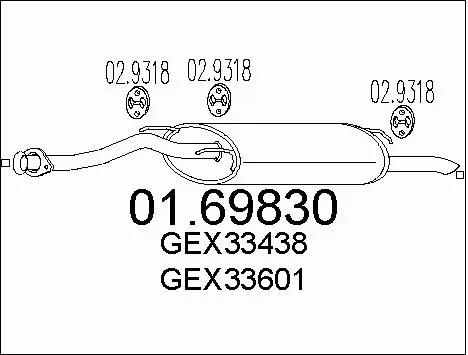 Rear Muffler (01.69830)