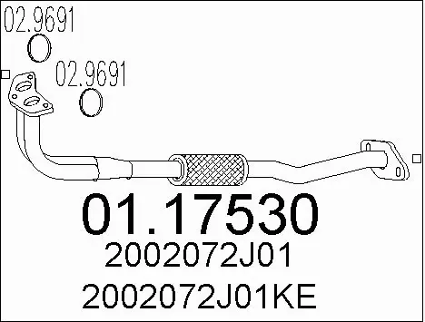 Exhaust Pipe (01.17530)