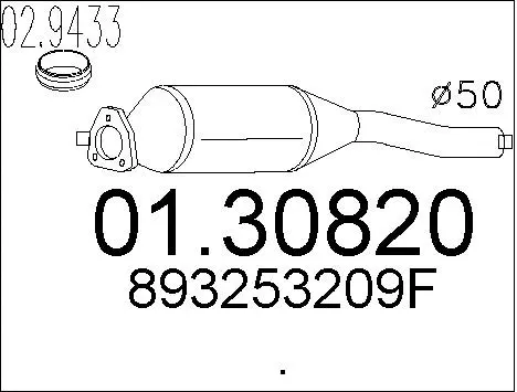 Front Muffler (01.30820)