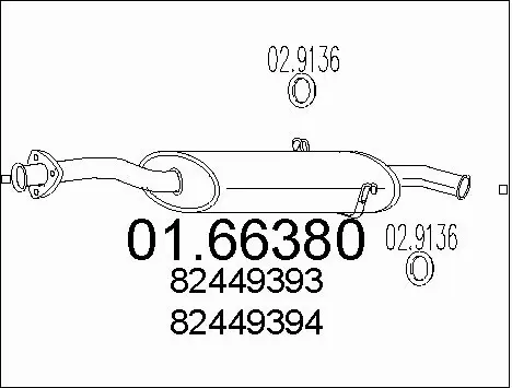 Rear Muffler (01.66380)
