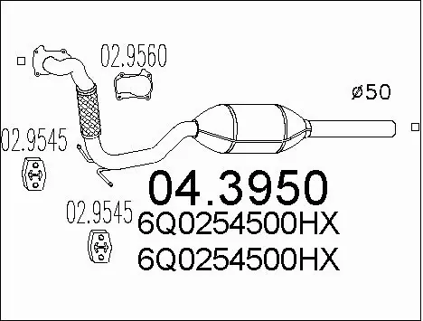 Catalytic Converter (04.3950)
