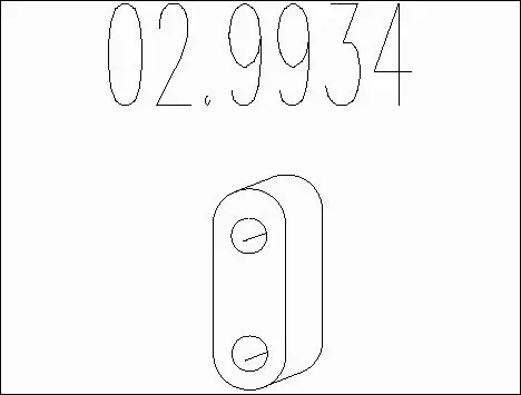 Rubber Buffer, muffler (02.9934)