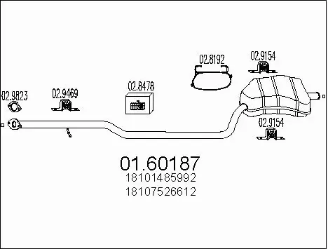 Rear Muffler (01.60187)