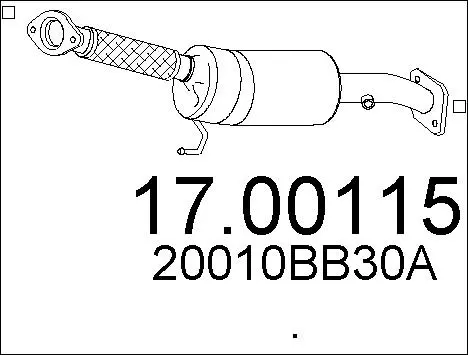Soot/Particulate Filter, exhaust system (17.00115)
