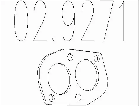 Gasket, exhaust pipe (02.9271)