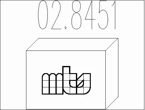 Mounting Kit, muffler (02.8451)