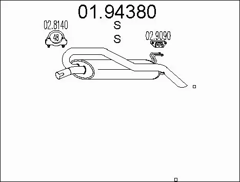 Rear Muffler (01.94380)