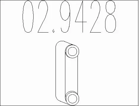 Rubber Buffer, muffler (02.9428)