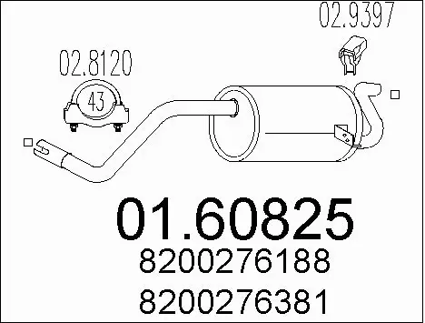 Rear Muffler (01.60825)