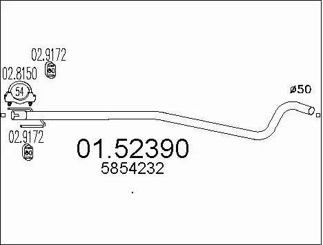Centre Muffler (01.52390)