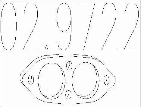 Gasket, exhaust pipe (02.9722)