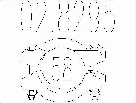 Pipe Connector, exhaust system (02.8295)