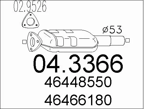 Catalytic Converter (04.3366)