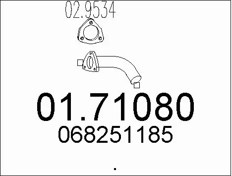 Exhaust Pipe (01.71080)