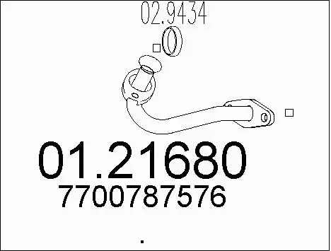 Exhaust Pipe (01.21680)