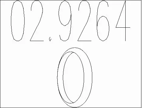 Seal Ring, exhaust pipe (02.9264)