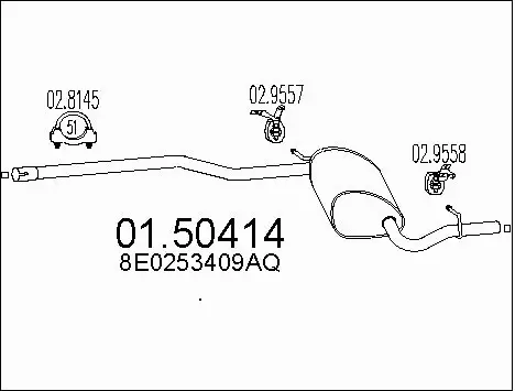 Centre Muffler (01.50414)