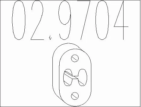 Rubber Buffer, muffler (02.9704)