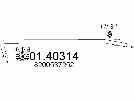 Exhaust Pipe (01.40314)