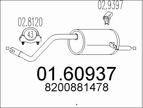 Rear Muffler (01.60937)