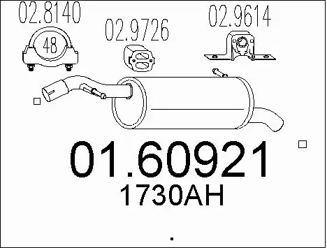 Rear Muffler (01.60921)