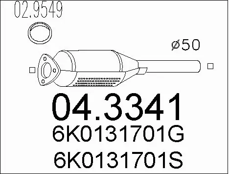 Catalytic Converter (04.3341)