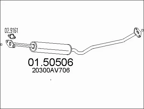 Centre Muffler (01.50506)