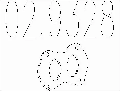 Gasket, exhaust pipe (02.9328)