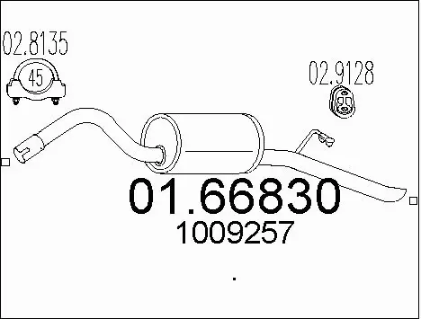 Rear Muffler (01.66830)