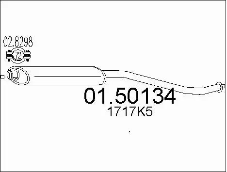 Centre Muffler (01.50134)