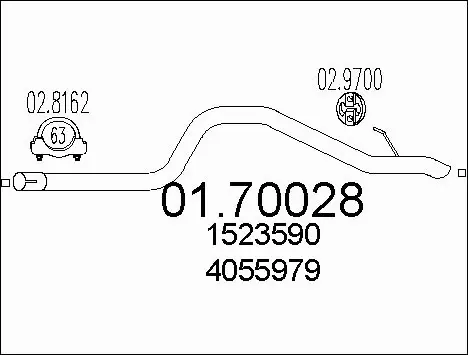 Exhaust Pipe (01.70028)