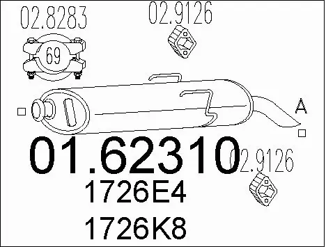 Rear Muffler (01.62310)