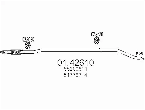 Exhaust Pipe (01.42610)