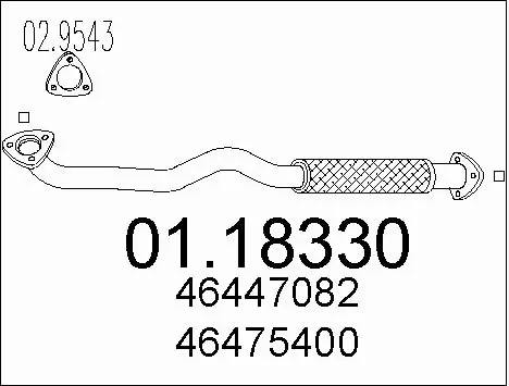 Exhaust Pipe (01.18330)