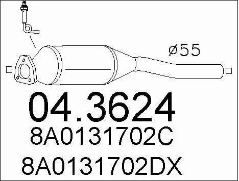 Catalytic Converter (04.3624)