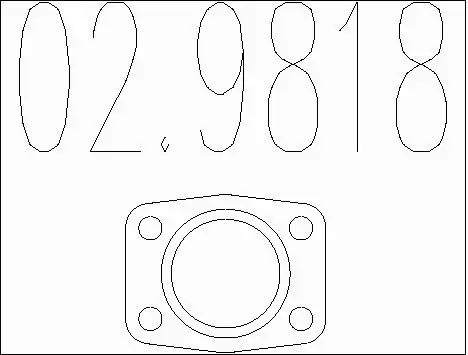 Gasket, exhaust pipe (02.9818)