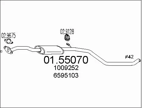 Centre Muffler (01.55070)