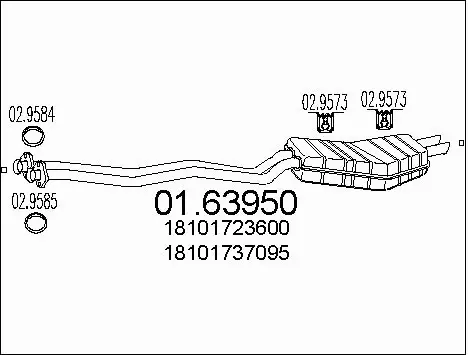Rear Muffler (01.63950)